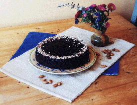 Heartwood's Famous Carob Tofu Cheesecake